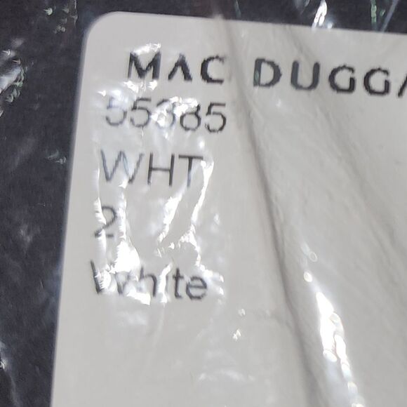 Ieena for Mac Duggal White One Shoulder Double Strap Satin Gown NWT Size 2 - Picture 8 of 8